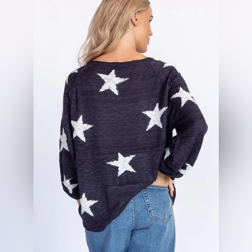 Lightweight, star sweater
